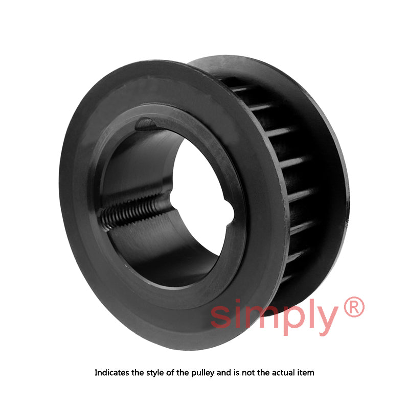 Drive-Flex PC14M-50S-20 - 14mm Pitch 50 Tooth Polychain and Synchrochain Steel Taper Bore Timing Belt Pulley for 20mm Wide Belts