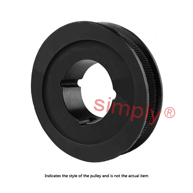 Drive-Flex PC14M-38S-37 - 14mm Pitch 38 Tooth Polychain and Synchrochain Steel Taper Bore Timing Belt Pulley for 37mm Wide Belts