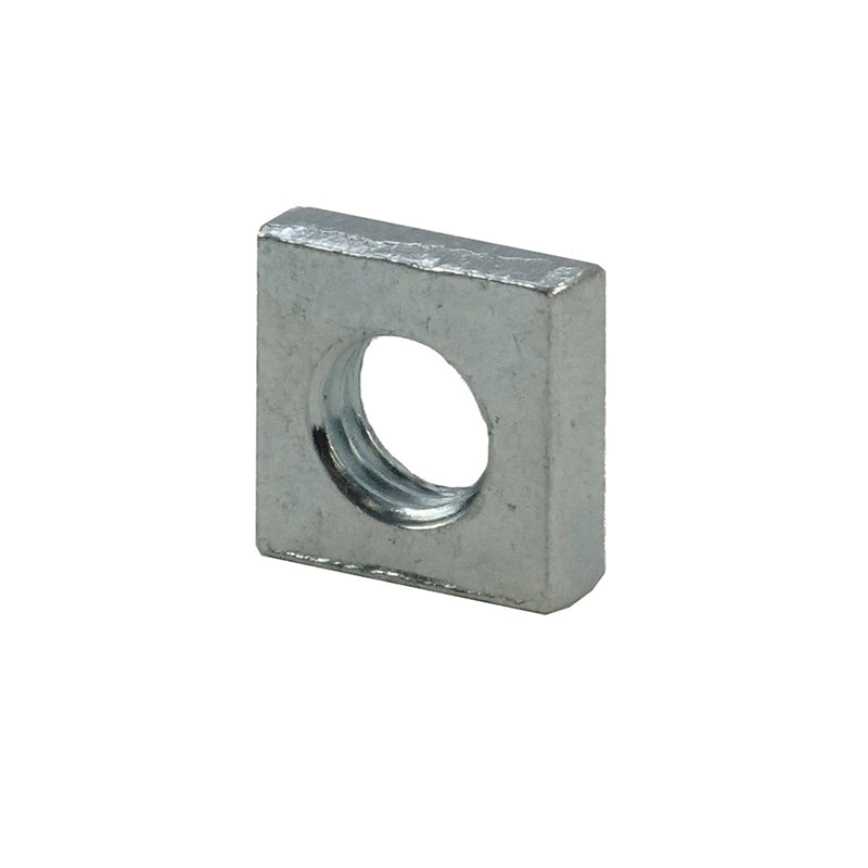 Unifix M8x13 - Grade 8 Steel Square Pressed Nut DIN 562 with 1.25mm Pitch and Bright Zinc Plated Finish