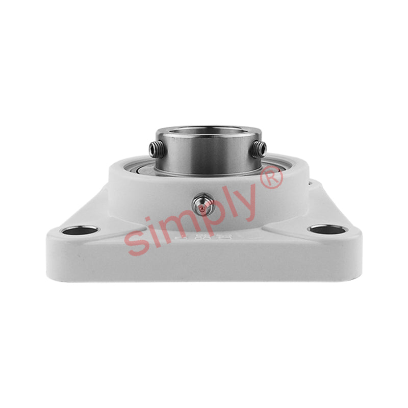 RHP PSF3/4CR Thermo Plastic Four Bolt Square Flange Housing with 3/4 inch Bore Stainless Insert - Allow 2-3 Days