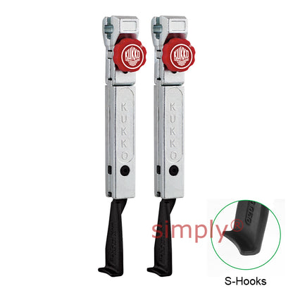 KUKKO Series 2-303-P Narrow Quick Adjusting S Pulling Jaws (Pair) 300mm Allow 2-3 Days