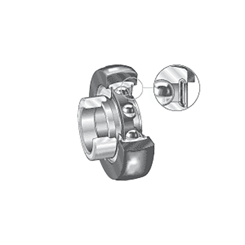 INA RABRB35/80XLFA106 Metric Bearing Insert with Rubber Interliner and P Seals and Eccentric Collar 35x80.2x41.4mm