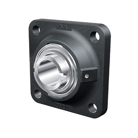 INA RCJL60XLN Four Bolt Cast Iron Square Housing with Drive Slot Insert 60mm Bore