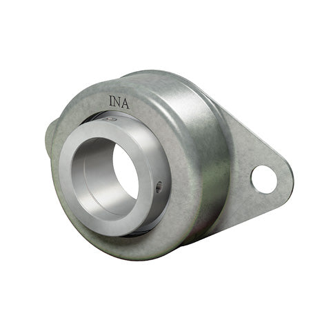 INA RCSMF30XL Two Bolt Sheet Steel Oval Housing with Eccentric Collar Insert with Rubber Interliner 30mm Bore