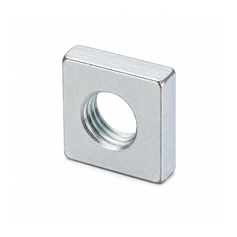 Unifix M6x10 - Class 6 Steel Square Roofing Nut ANSI/ASME B18.2.2 with 1mm Pitch and Bright Zinc Plated Finish - Allow 2-3 Days