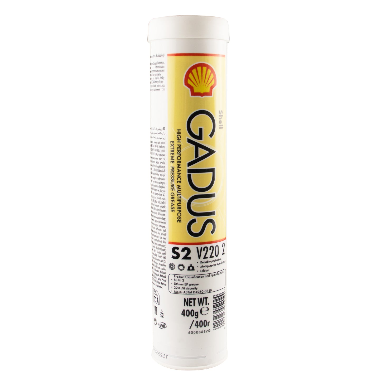 Shell Gadus S2 V220 2 Grease 400g Cartridge