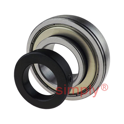 SA206-17 Light Duty Imperial Bearing Insert with Locking Collar 1-1/16 inch Bore 62mm Outside Dia