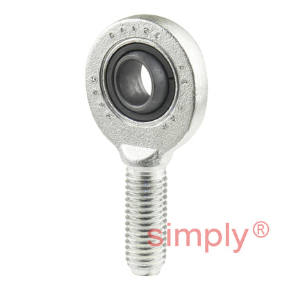 SKF SA12E Right Hand Steel / Steel Plain Male Rod End M12 Thread
