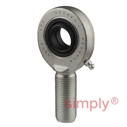 SKF SA25ES Right Hand Steel / Steel Plain Male Rod End M24x2 Thread