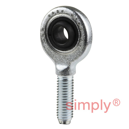 SKF SA8E Right Hand Steel / Steel Plain Male Rod End M8 Thread