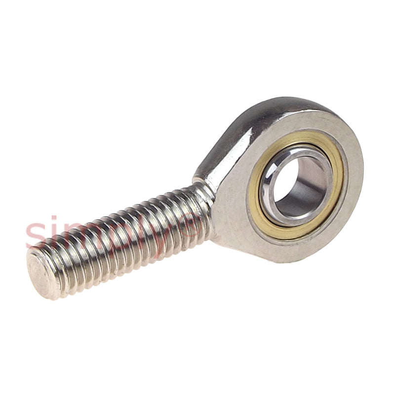 Codex SA6C Right Hand Steel / PTFE Sintered Bronze Lined Plain Male Rod End M6 Thread