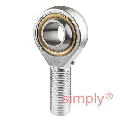 SKF SAKAC25M Right Hand Steel / Bronze Lined Plain Male Rod End M24x2 Thread
