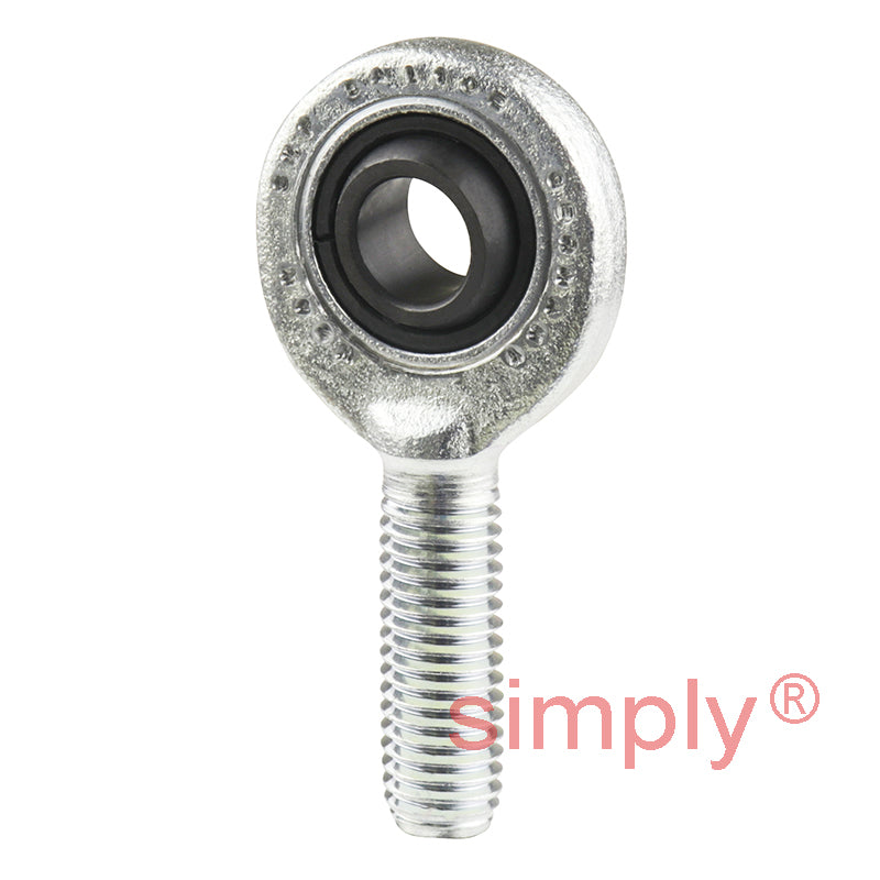 SKF SAL10E Left Hand Steel / Steel Plain Male Rod End M10 Thread