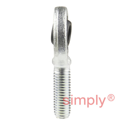 SKF SAL10E Left Hand Steel / Steel Plain Male Rod End M10 Thread