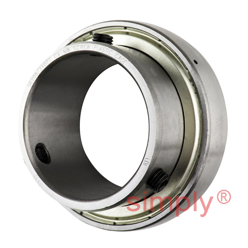 SB208/210ZZC3 Spherical Flat Back Insert 50mm Bore 80mm Outside Diameter