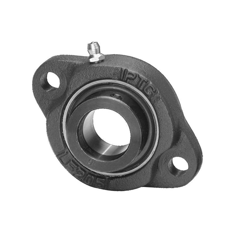 SBLF202-9 Imperial Two Bolt Cast Iron Oval Housing with 9/16 inch Bore Grub Screw Insert