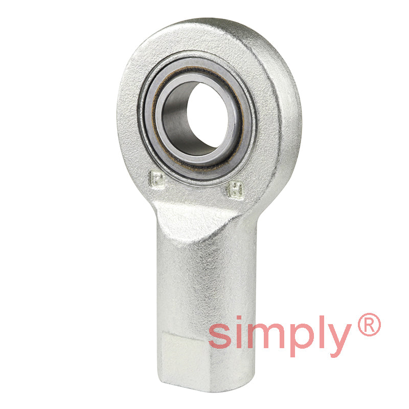 SKF SI10C Right Hand Steel / PTFE Sintered Bronze Lined Plain Female Rod End M10 Thread