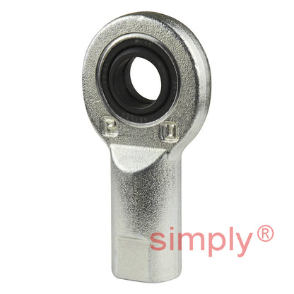 SKF SI15ES Right Hand Steel / Steel Plain Female Rod End M14 Thread