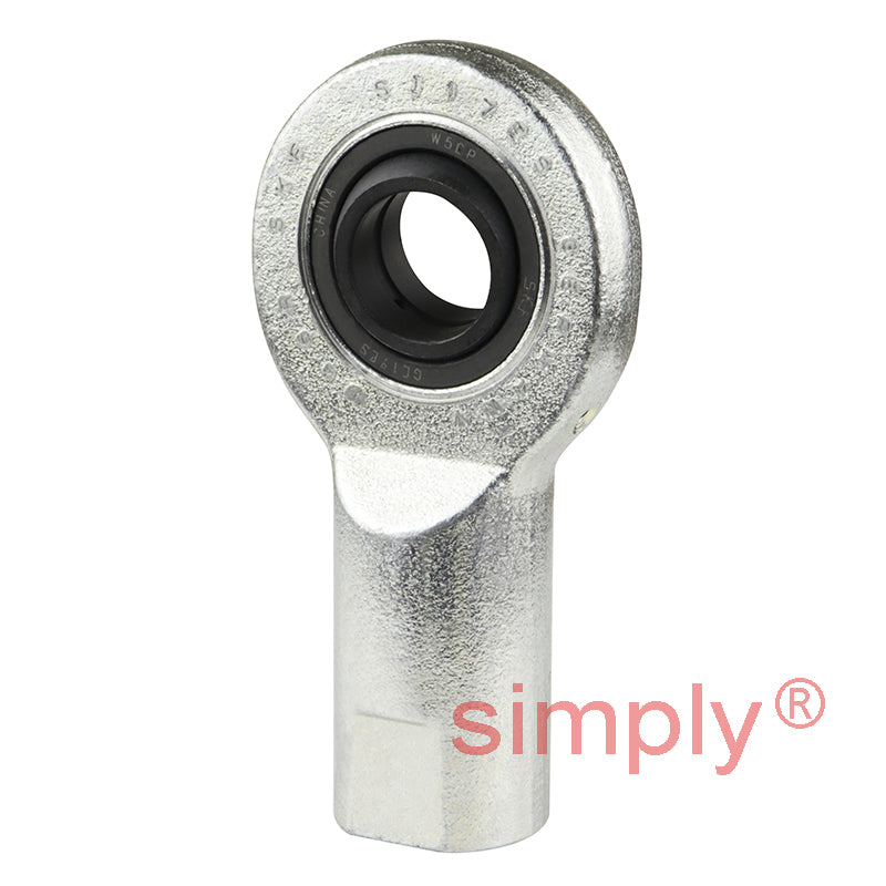 SKF SI17ES Right Hand Steel / Steel Plain Female Rod End M16 Thread