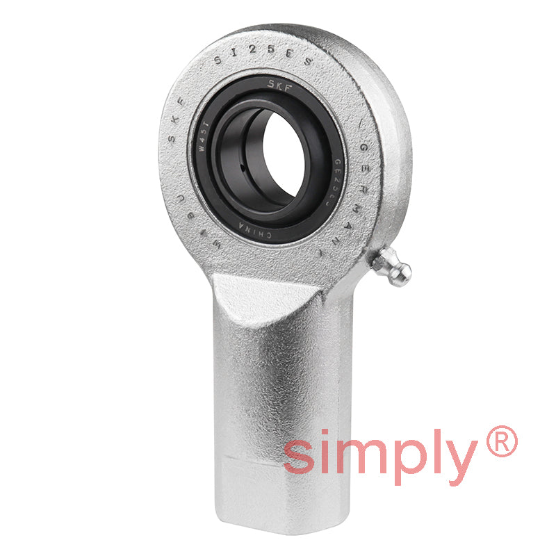 SKF SI25ES Right Hand Steel / Steel Plain Female Rod End M24x2 Thread