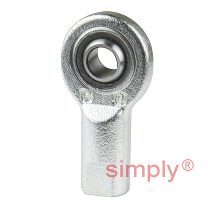SKF SI8C Right Hand Steel / PTFE Sintered Bronze Lined Plain Female Rod End M8 Thread