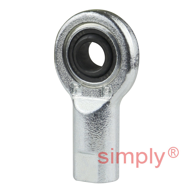 SKF SI8E Right Hand Steel / Steel Plain Female Rod End M8 Thread