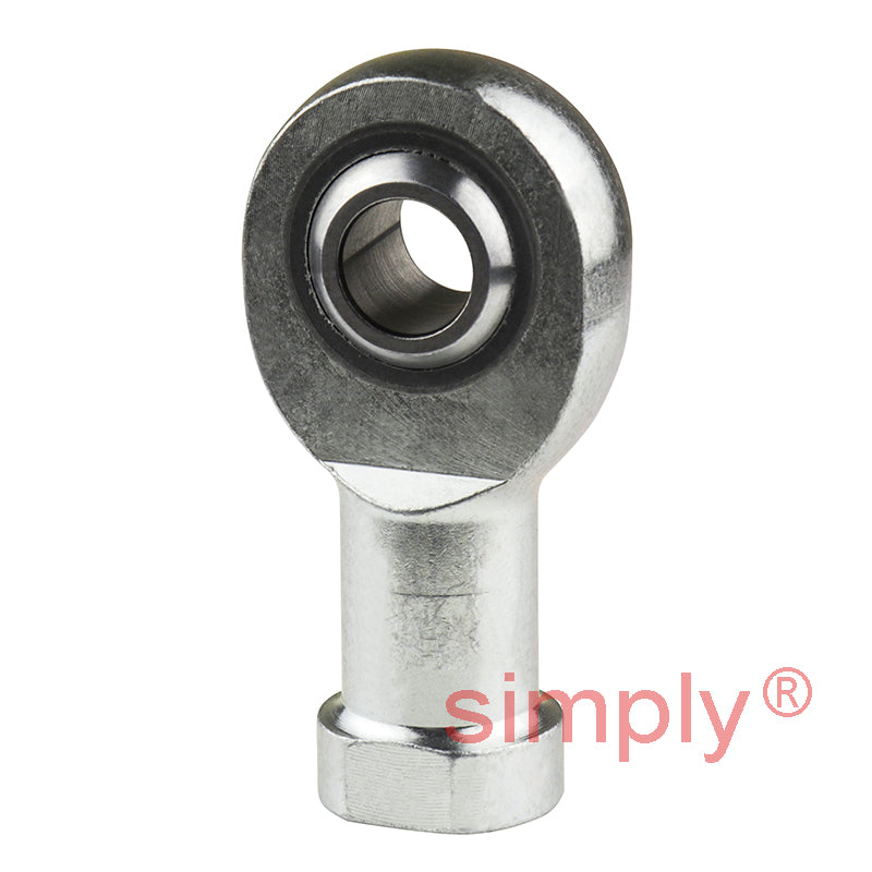 SKF SIKB10FVZ019 Right Hand Steel / PTFE FRP Lined Plain Female Rod End M10x1.25 Thread