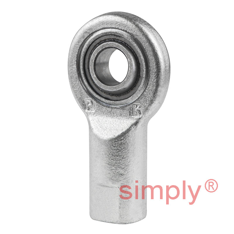 SKF SIL10C Left Hand Steel / PTFE Sintered Bronze Lined Plain Female Rod End M10 Thread