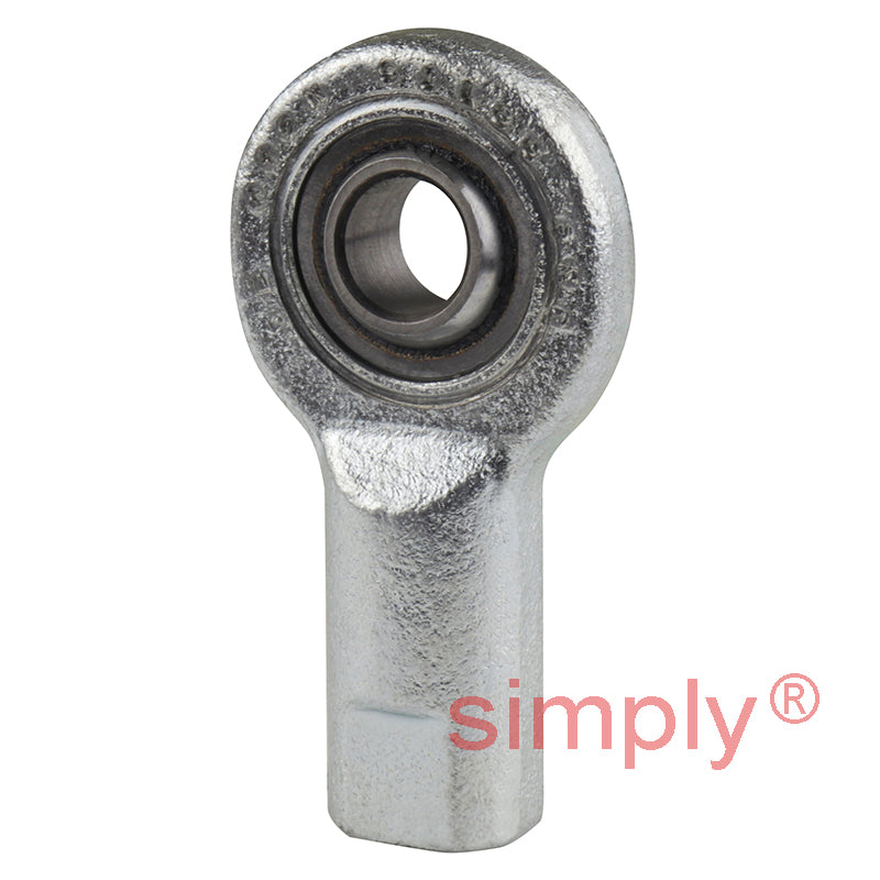 SKF SIL8C Left Hand Steel / PTFE Sintered Bronze Lined Plain Female Rod End M8 Thread