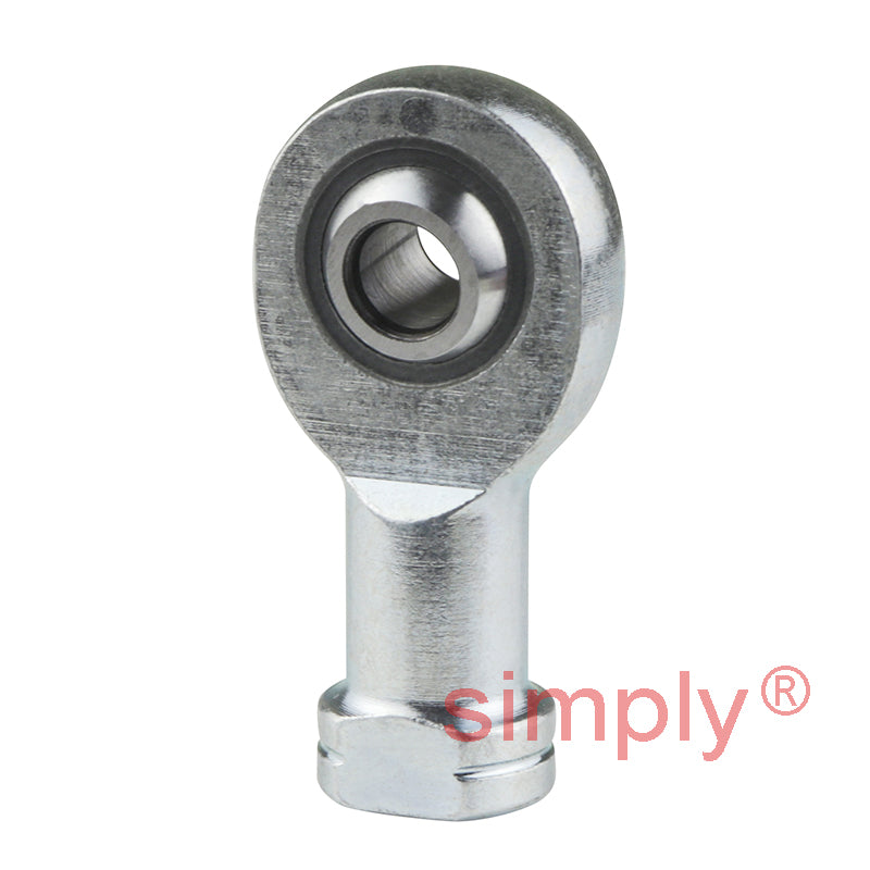SKF SILKB6F Left Hand Steel / PTFE FRP Lined Plain Female Rod End M6 Thread