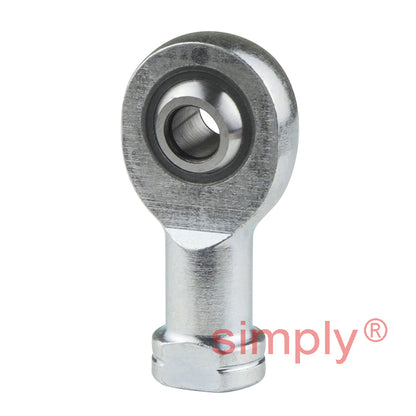 SKF SILKB6F Left Hand Steel / PTFE FRP Lined Plain Female Rod End M6 Thread