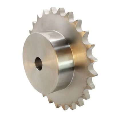 19 Tooth 08B Stainless Steel Simplex Pilot Bore Sprocket for 1/2 inch Pitch Chain
