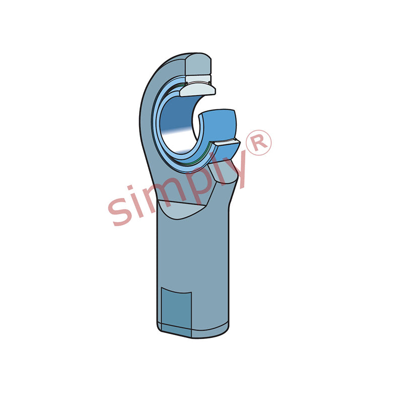 SKF SI45TXE2LS Right Hand Steel / PTFE Fabric Lined Plain Female Rod End M45x3 Thread