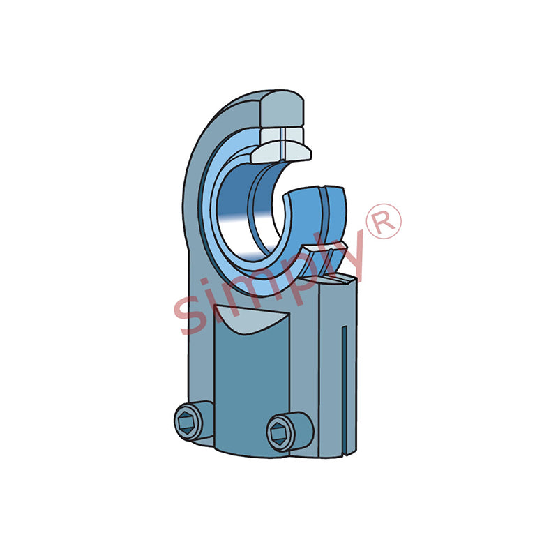 SKF SILJ12E Left Hand Steel / Steel Clamp Type Female Rod End M10x1.25 Thread