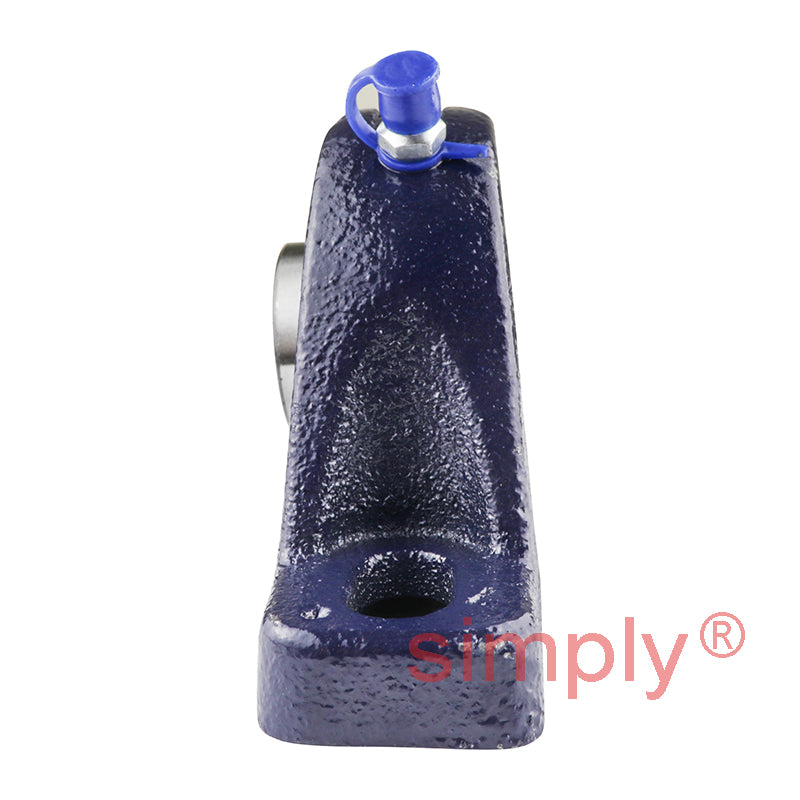 RHP SL20 Two Bolt Cast Iron Pillow Block and 20mm Bore Grub Screw Full Width Insert