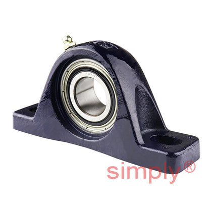 RHP SL25EC Two Bolt Cast Iron Pillow Block and 25mm Bore Eccentic Collar Flat Back Insert