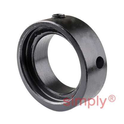 RHP SL25EC Two Bolt Cast Iron Pillow Block and 25mm Bore Eccentic Collar Flat Back Insert