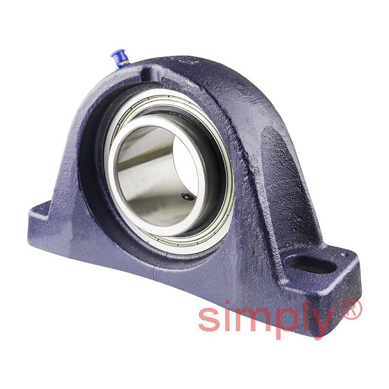 RHP SL2-7/16 Two Bolt Cast Iron Pillow Block and 2-7/16 Bore Grub Screw Full Width Insert