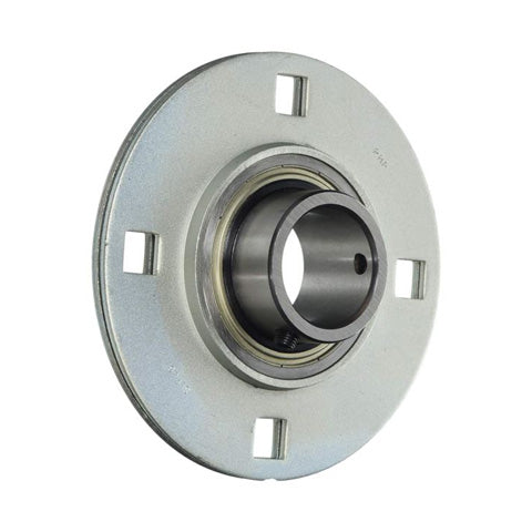 RHP SLFE1-7/8 4 Bolt Round Pressed Steel Bearing Housing and 1-7/8 inch Bore Insert