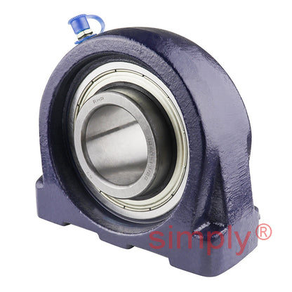 RHP SNP1-1/2 Threaded Base Small Footprint Pillow / Plummer Block and 1-1/2 inch Bore Grub Screw Full Width Insert