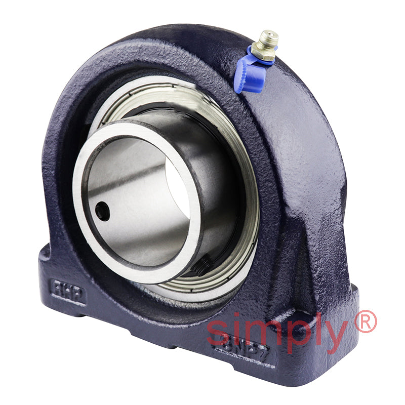 RHP SNP1-3/4 Threaded Base Small Footprint Pillow / Plummer Block and 1-3/4 inch Bore Grub Screw Full Width Insert