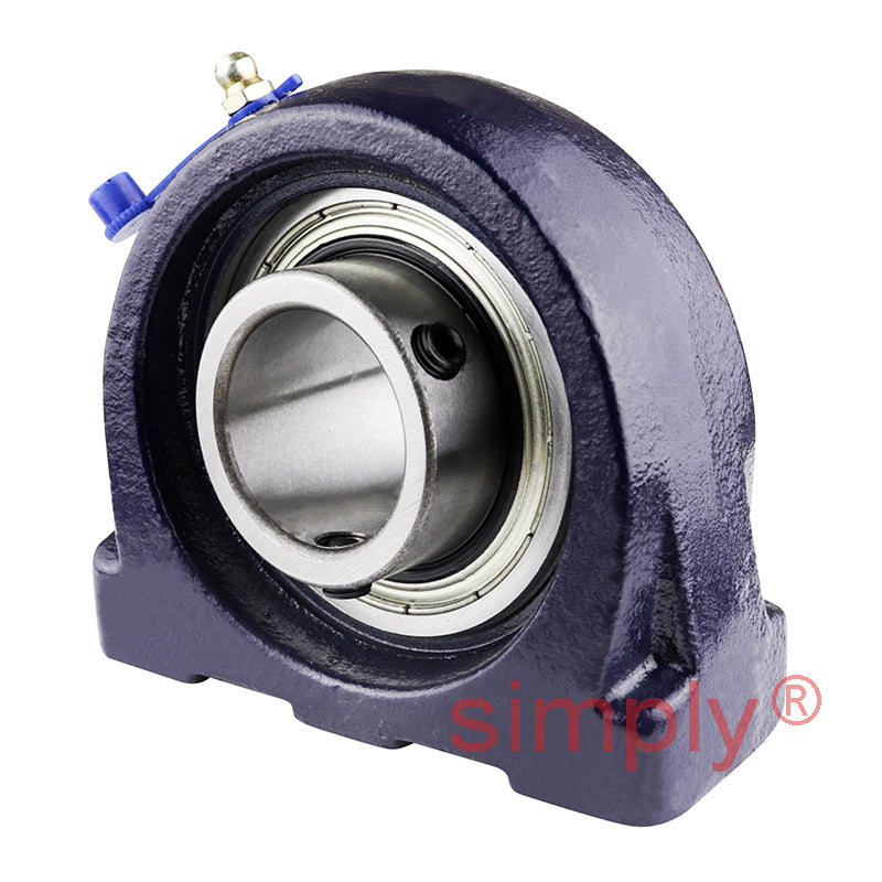 RHP SNP1-3/8 Threaded Base Small Footprint Pillow / Plummer Block and 1-3/8 inch Bore Grub Screw Full Width Insert
