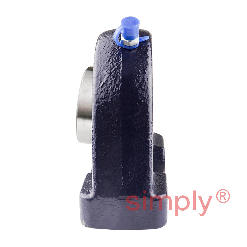 RHP SNP30A Threaded Base Small Footprint Pillow / Plummer Block and 30mm Bore Grub Screw Flat Back Insert