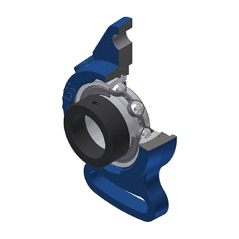 SNR ESFAE206 Metric Cast Iron Adjustable Flange Unit with Eccentric Collar Insert 30mm Bore - Allow 2-3 Days