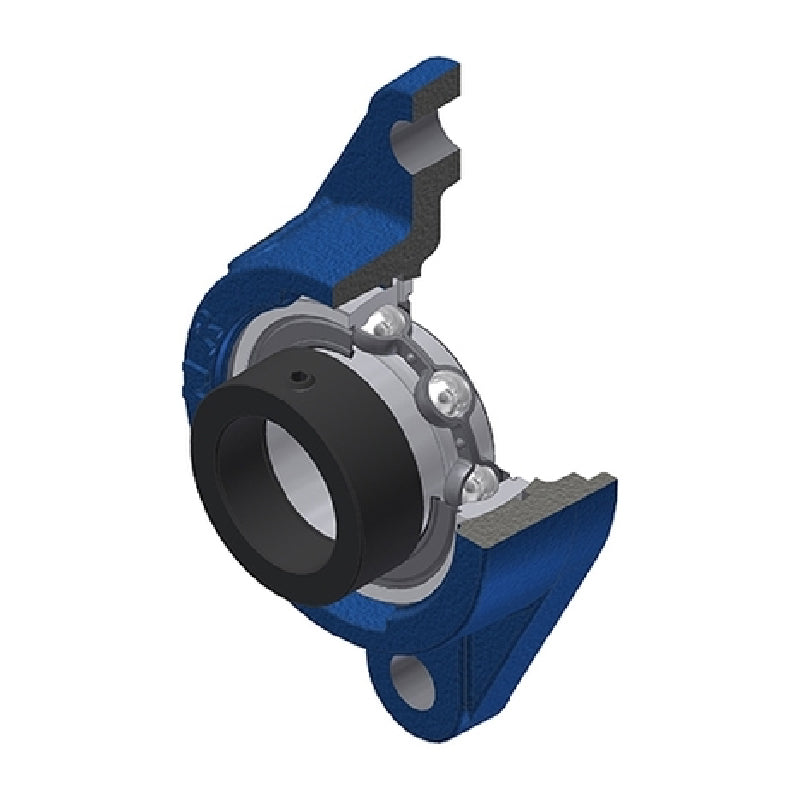 SNR ESFLE201-08 Imperial Two Bolt Cast Iron Oval Housing with 1/2 inch Bore Eccentric Collar Insert - Allow 2-3 Days