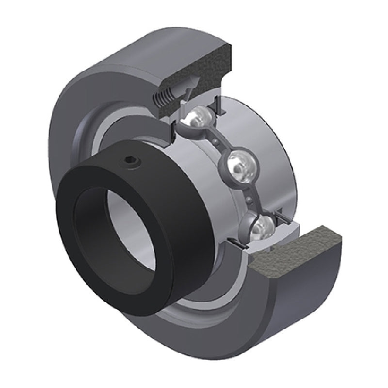 SNR EXC211 Metric Cast Iron Cartridge Unit with 55mm Bore Insert 35mm Outside Dia - Allow 2-3 Days