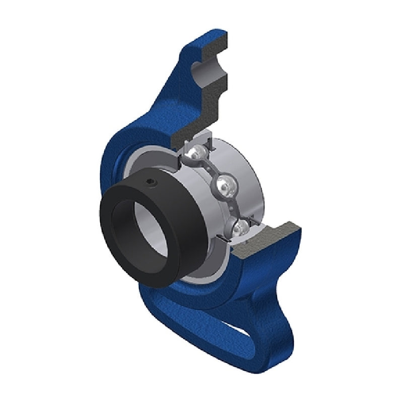 SNR EXFA208 Metric Cast Iron Adjustable Flange Unit with Eccentric Collar Insert 40mm Bore - Allow 2-3 Days