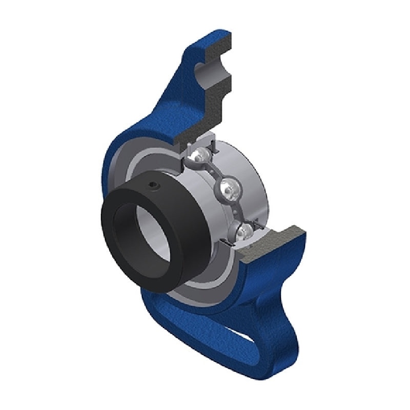 SNR EXFA210N Metric Cast Iron Adjustable Flange Unit with Eccentric Collar Insert 50mm Bore - Allow 2-3 Days