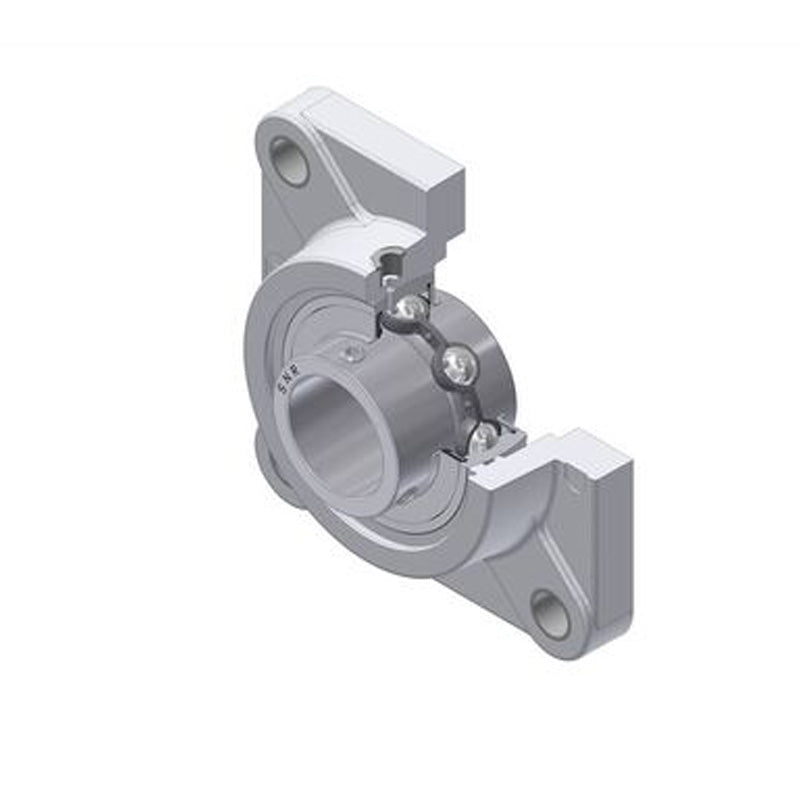SNR MUCFPL208 Metric Thermoplastic Four Bolt Square Flanged Bracket Housing Unit with 40mm Bore Insert - Allow 2-3 Days
