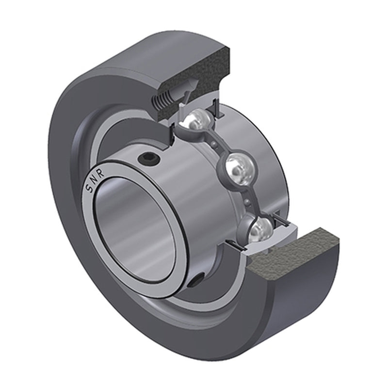 SNR UCC215 Metric Cast Iron Cartridge Unit with 75mm Bore Insert 44mm Outside Dia - Allow 2-3 Days